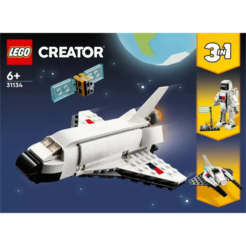 LEGO Creator 3-in-1 Erdvinis laivas 31134 — 144 detalės, nuo 6 metų