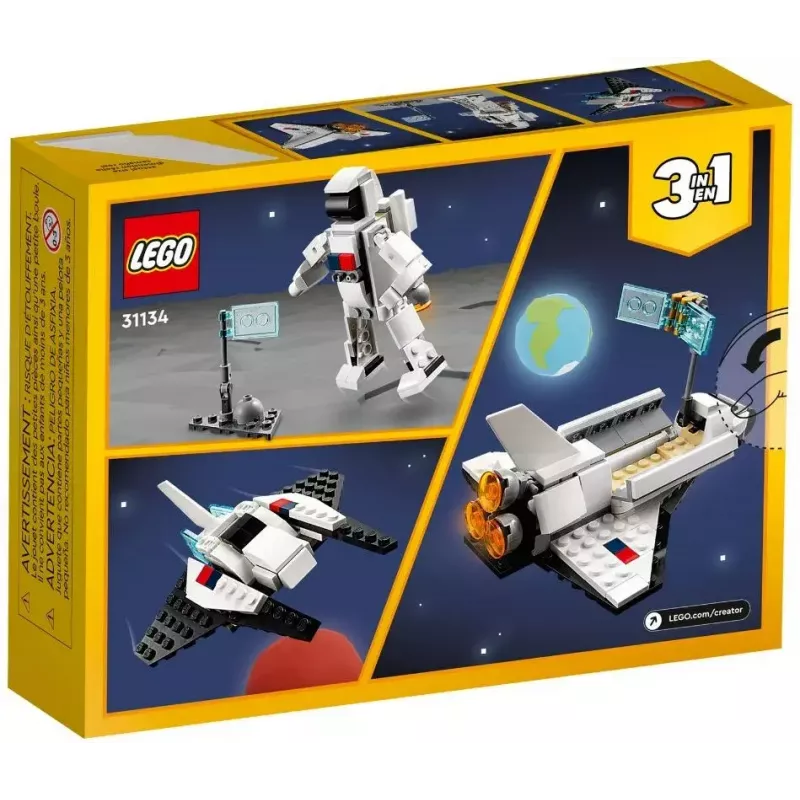 LEGO Creator 3-in-1 Erdvinis laivas 31134 — 144 detalės, nuo 6 metų