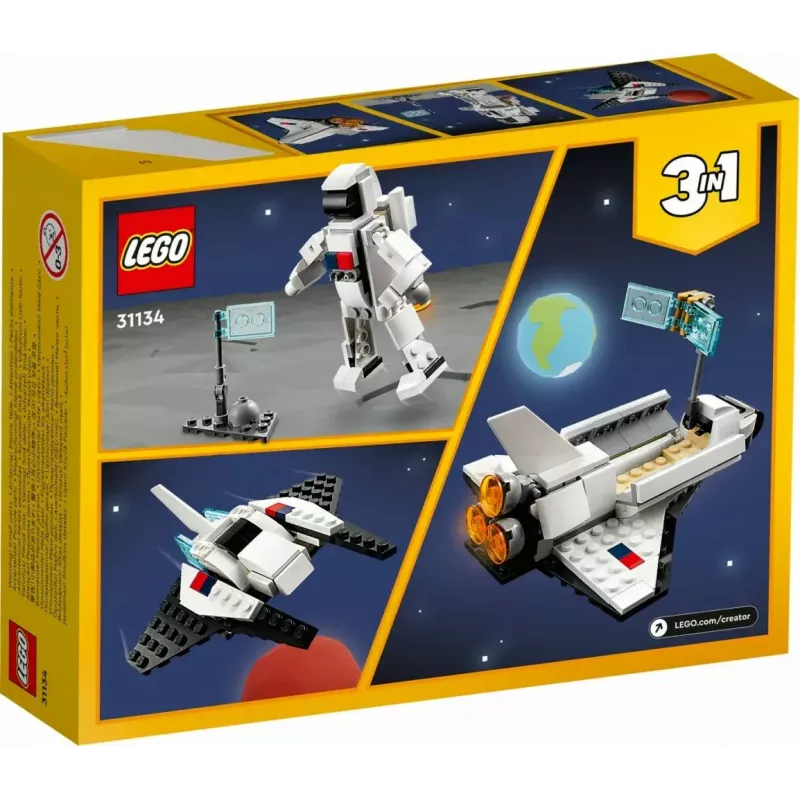 LEGO Creator 3-in-1 Erdvinis laivas 31134 — 144 detalės, nuo 6 metų
