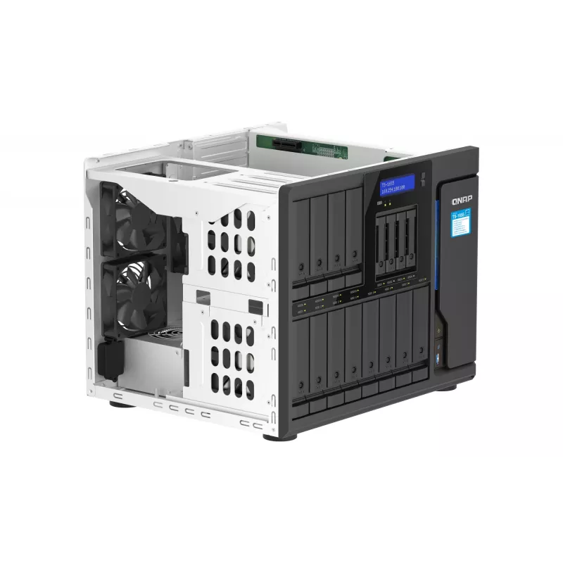 QNAP TS-1655 NAS bokštas Intel Atom® C5125 8 GB DDR4 0 TB QNAP Turbo System Juoda