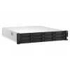 QNAP TS-h1887XU-RP NAS stelažinis (2U) Intel Xeon E E-2334 16 GB DDR4 0 TB QuTS hero juoda, balta