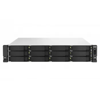 QNAP TS-H1887XU-RP NAS stelažinis (2U) Intel Xeon E E-2336 32 GB DDR4 0 TB QuTS hero juoda, balta
