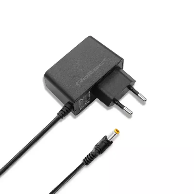 Maitinimo adapteris Qoltec 51021 vidaus naudojimui, juodas, 220-240V, 1,4 m laidas