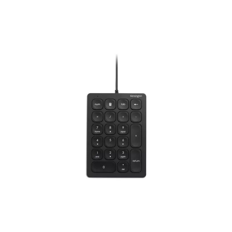 Kensington Wired Numeric Keypad, USB, 21 klavišai, nešiojamam/ stacionariam kompiuteriui, juoda