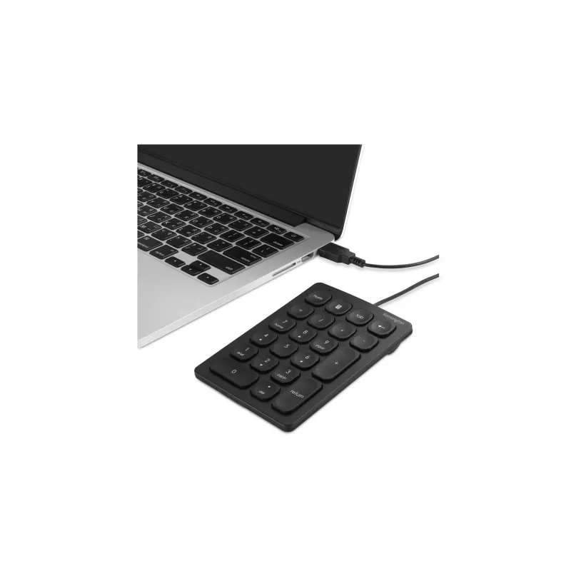 Kensington Wired Numeric Keypad, USB, 21 klavišai, nešiojamam/ stacionariam kompiuteriui, juoda