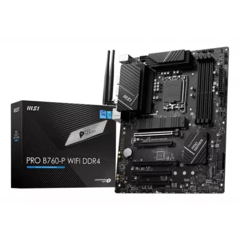 MSI PRO B760-P WIFI DDR4 pagrindinė plokštė LGA 1700 ATX