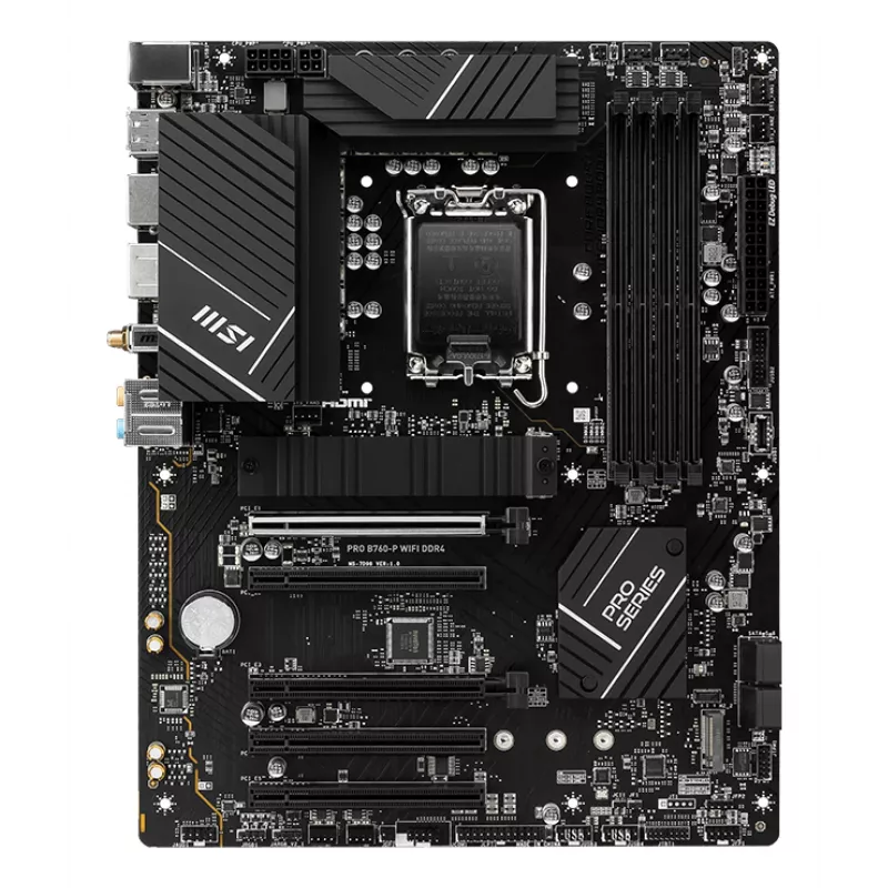 MSI PRO B760-P WIFI DDR4 pagrindinė plokštė LGA 1700 ATX