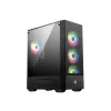 PC korpusas MSI MAG FORGE 112R Midi Tower juodas su grūdintu stiklu, 3x120mm priekiniai ventiliatoriai, ATX/Micro‑ATX/Mini‑ITX palaikymas