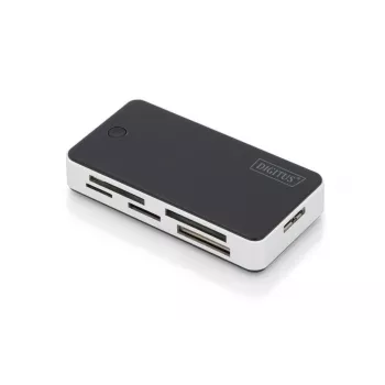 DIGITUS USB 3.0 kortelių skaitytuvas – palaiko MS/SD/SDHC/MiniSD/M2/CF/MD/SDXC korteles, 1 m USB A laidas