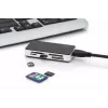 DIGITUS USB 3.0 kortelių skaitytuvas – palaiko MS/SD/SDHC/MiniSD/M2/CF/MD/SDXC korteles, 1 m USB A laidas
