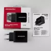 Sieninis USB įkroviklis AXAGON ACU-QS24, 2x USB (QC3.0/AFC/FCP + 5V/1,2A), 24W