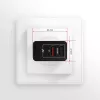 Sieninis USB įkroviklis AXAGON ACU-QS24, 2x USB (QC3.0/AFC/FCP + 5V/1,2A), 24W