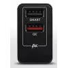 Sieninis USB įkroviklis AXAGON ACU-QS24, 2x USB (QC3.0/AFC/FCP + 5V/1,2A), 24W