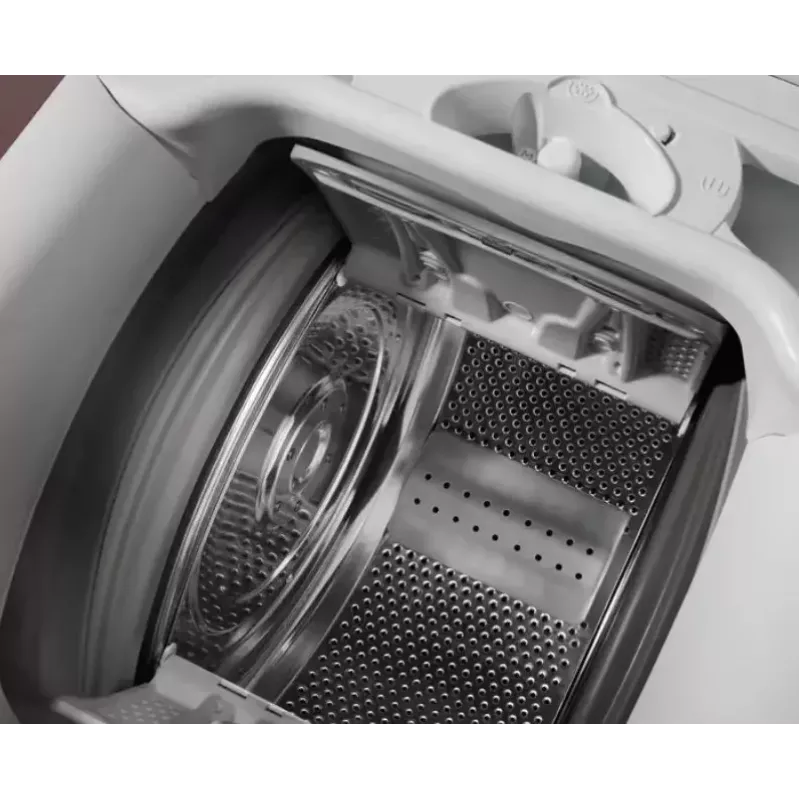 Skalbimo mašina su viršutiniu pakrovimu Electrolux EW5TN1507FP — 7 kg, 1000 RPM, 42 L būgnas, LCD ekranas, balta