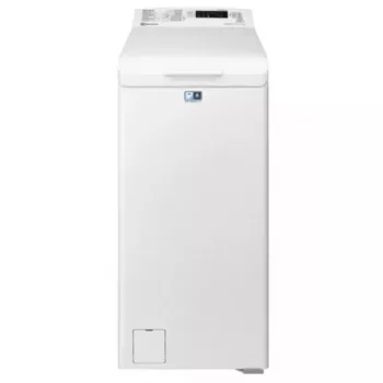 Skalbimo mašina su viršutiniu pakrovimu Electrolux EW5TN1507FP — 7 kg, 1000 RPM, 42 L būgnas, LCD ekranas, balta