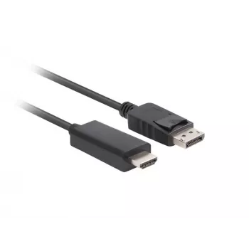 LANBERC keitiklis DisplayPort į HDMI, juodas