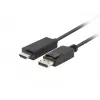 LANBERC keitiklis DisplayPort į HDMI, juodas