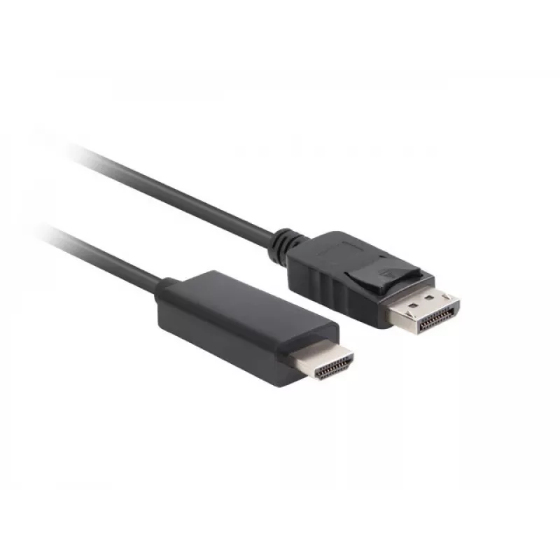 LANBERC kabelio keitiklis DisplayPort į HDMI juodas