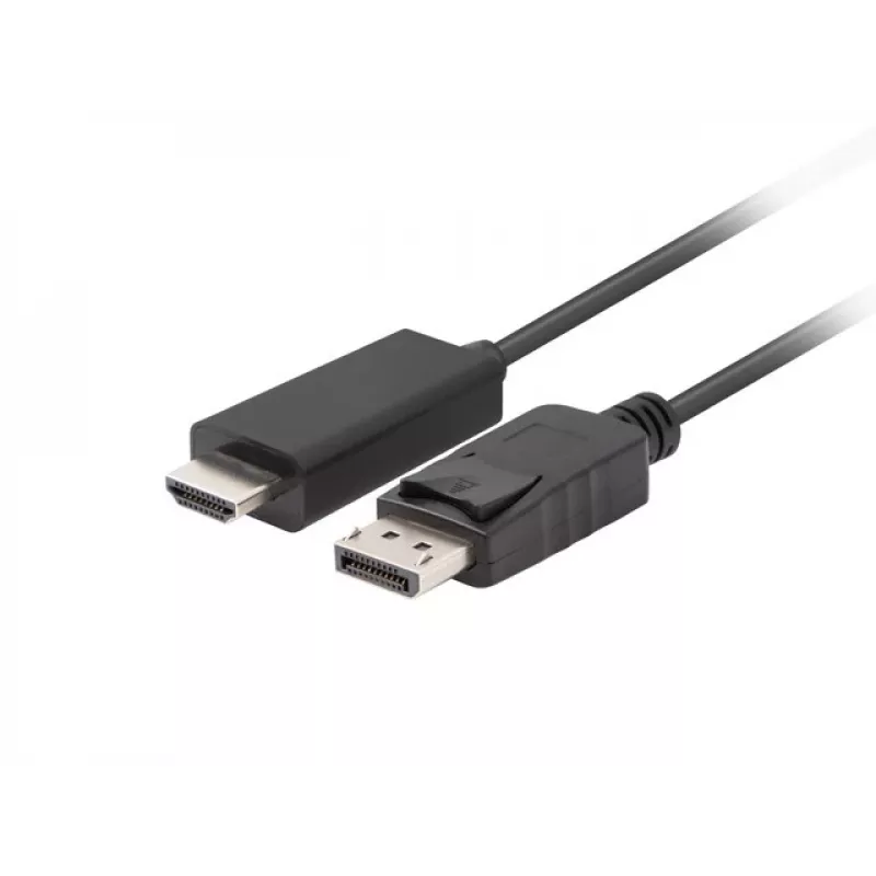 DisplayPort į HDMI laidas LANBERG CA-DPHD-11CC-0050-BK, DisplayPort 1.1 (kištukas) į HDMI (kištukas), 5 m, 1080p, 60 Hz