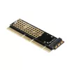 Axagon PCEM2-1U PCIe x16/x8/x4 - M.2 NVMe M rakto lizdo adapteris 1U