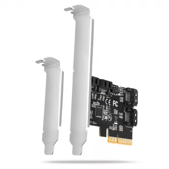 Axagon PCES-SA4X4 PCIe valdiklis – 4 vidiniai SATA 6G prievadai, ASM1164, SP & LP