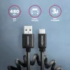 USB kabelis Axagon BUCM-AM10TB USB 2.0 0.6m USB-C USB-A juodas
