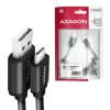 USB kabelis Axagon BUCM-AM10TB USB 2.0 0.6m USB-C USB-A juodas