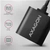 Išorinis USB garso adapteris AXAGON ADA-12 su 1x 3,5 mm lizdu ausinėms ir mikrofonui