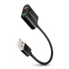 Išorinis USB garso adapteris AXAGON ADA-12 su 1x 3,5 mm lizdu ausinėms ir mikrofonui