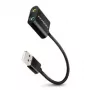 Išorinis USB garso adapteris AXAGON ADA-12 su 1x 3,5 mm lizdu ausinėms ir mikrofonui