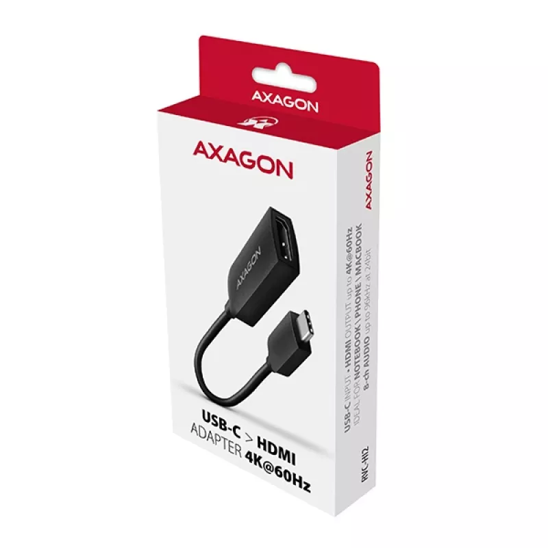 Adapteris Axagon RVC-HI2M USB-C į HDMI 2.0a 4K/60Hz HDR10