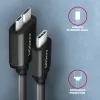 USB laidas Axagon BUMM3-CM10AB Micro-USB B į USB C 1m juodas