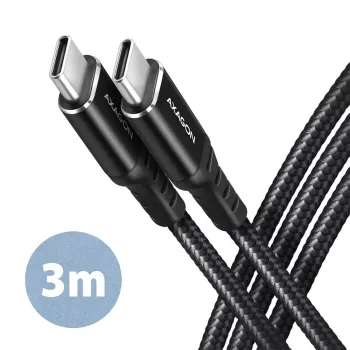 USB-C laidas Axagon BUCM-CM30AB USB 2.0 3 m juodas