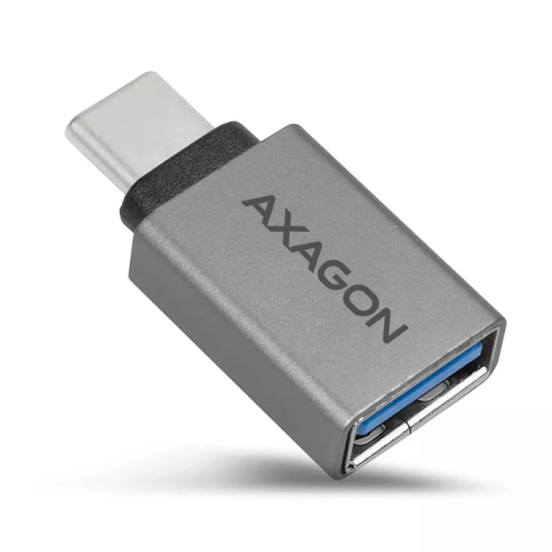Adapteris Axagon RUCM-AFA USB-C (kištukas) -> USB-A (lizdas), USB 3.2 Gen 2, 3A, ALU