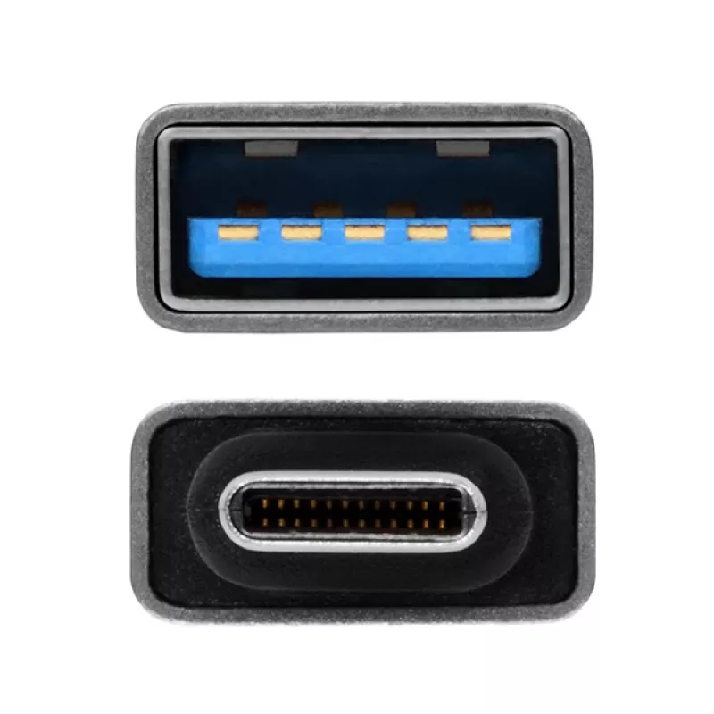Adapteris Axagon RUCM-AFA USB-C (kištukas) -> USB-A (lizdas), USB 3.2 Gen 2, 3A, ALU
