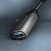 Axagon RUCM-AFAC laidas adapteris USB-C (kištukas) → USB-A (lizdas), 20 cm, USB 3.2 Gen 1, 3A, ALU