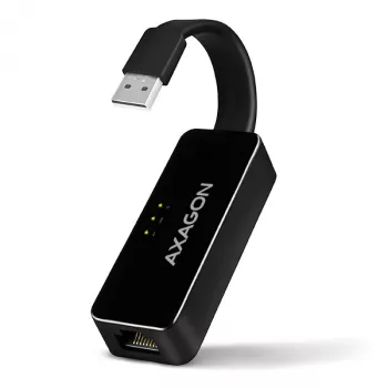 AXAGON ADE-XR USB 2.0 Type-A greitas Ethernet 10/100 adapteris, juodas, 0,023 kg
