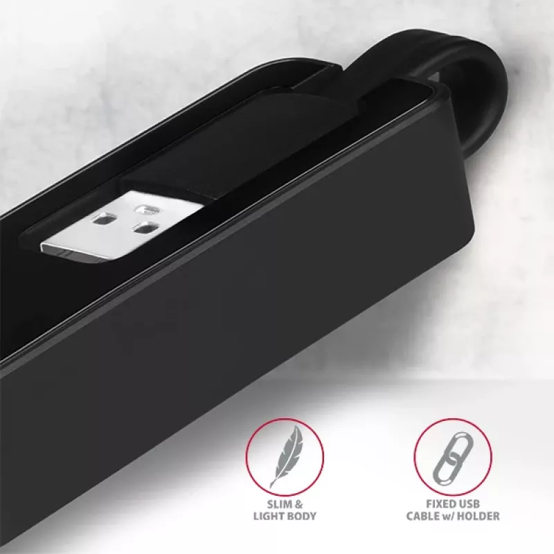 AXAGON ADE-XR USB 2.0 Type-A greitas Ethernet 10/100 adapteris, juodas, 0,023 kg