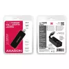 AXAGON ADE-XR USB 2.0 Type-A greitas Ethernet 10/100 adapteris, juodas, 0,023 kg