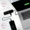 Axagon HMC-6H4A USB 3.2 Gen 1 centras, 4x USB-A, HDMI 4K/30Hz, PD 100W, 20cm USB-C laidas
