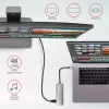 Axagon HMC-HCR3A 3x USB-A + HDMI + SD/microSD USB-C 3.2 Gen 1 hub 20 cm laidinis USB 3.2 Gen 1 (3.1 Gen 1) Type-C pilka