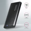 Axagon EEM2-SB2 išorinis USB-C 3.2 Gen 2 metalinis dėklas M.2 NVMe ir SATA SSD diskams, be varžtų
