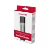 Axagon CRE-DAC USB-C+ USB-A 5 Gbps MINI 2 lizdų SD/microSD kortelių skaitytuvas USB 3.0 Type-A/Type-C pilka