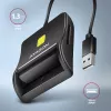 Axagon CRE-SM3SD USB kortelių skaitytuvas Smart Card / SD / microSD / SIM, juodas