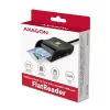 Axagon CRE-SM3SD USB kortelių skaitytuvas Smart Card / SD / microSD / SIM, juodas