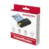 Axagon CRE-SMP2A USB kortelių skaitytuvas su SD/microSD/SIM lizdais, juodas