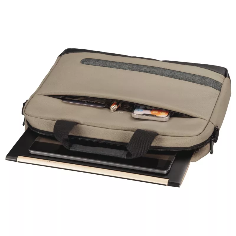 Toploader krepšys Hama Terra 33,8 cm (13,3 colio) smėlio spalvos, su rankena ir petnešomis