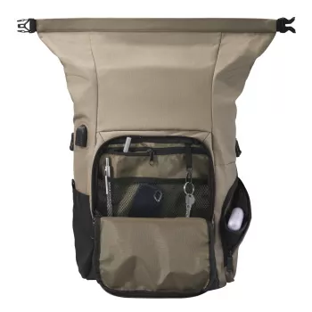 Kuprinė Hama Terra 39,6 cm (15,6 colio) smėlio ir juodos spalvos