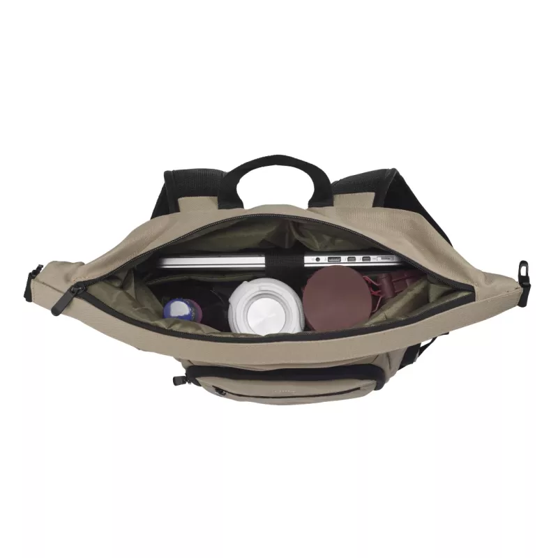 Kuprinė Hama Terra 39,6 cm (15,6 colio) smėlio ir juodos spalvos
