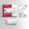 Įkroviklis Axagon ACU-PQ30W QC3.0 30W USB-C baltas